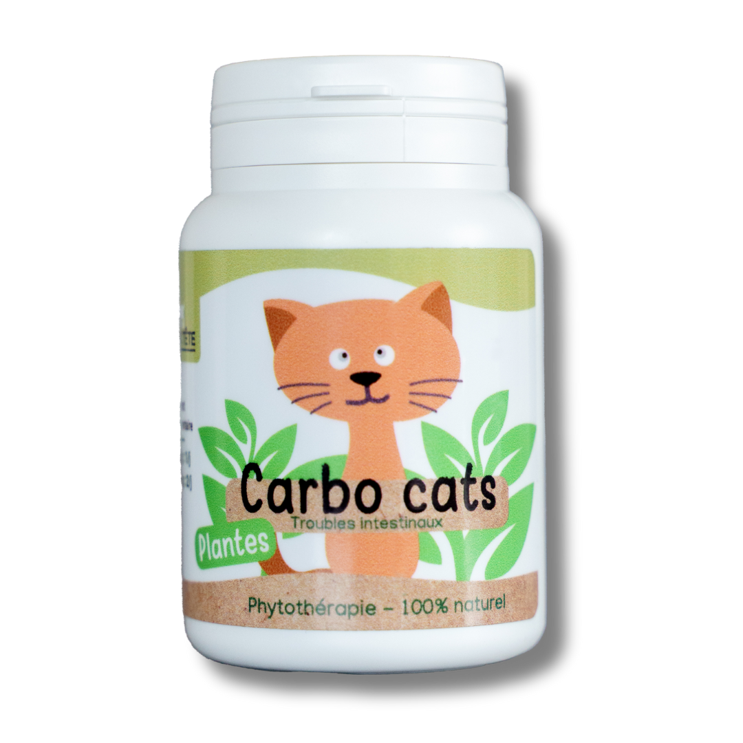 Digestion Carbo Cats naturel - 30 gelules - Chat