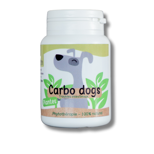Digestion Carbo Dogs naturel - 60 gelules - Chien
